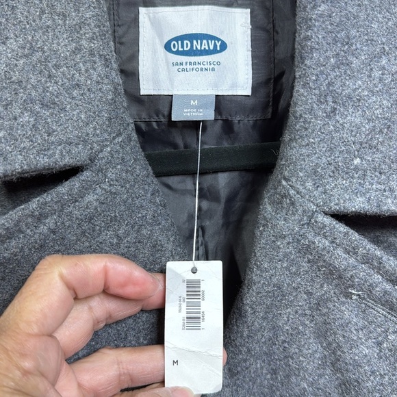 (N5) Old Navy: vintage Men's Wool Blend Peacoat, Size M - Picture 5 of 11